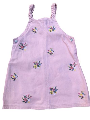 Matalan virágmintás farmerruha 98-104cm