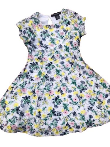 Primark virágmintás csipkeruha 98-104cm