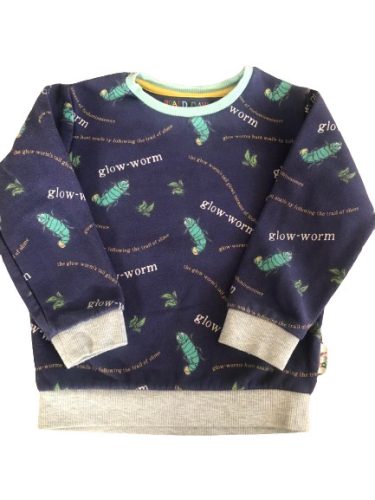 M&S mintás pulóver 92-98cm