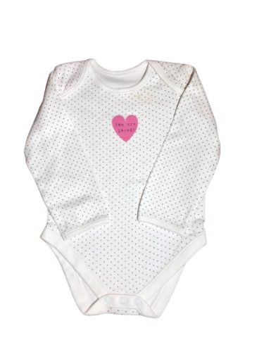 George pamut hosszú ujjú body 80-86cm