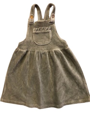 Nutmeg bársony kantáros ruha 98-104cm