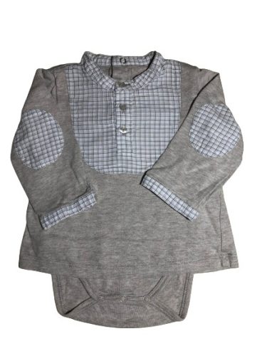 Hosszú ujjú ingbody 62-68cm