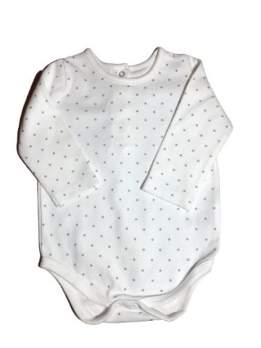 Pöttyös pamut body 62-68cm