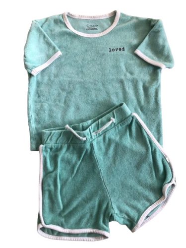 Primark plüss póló és rövidnadrág szett 86-92cm