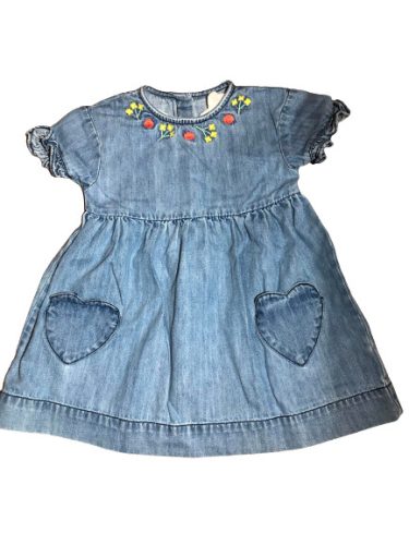 Mothercare hímzett farmerruha 86cm